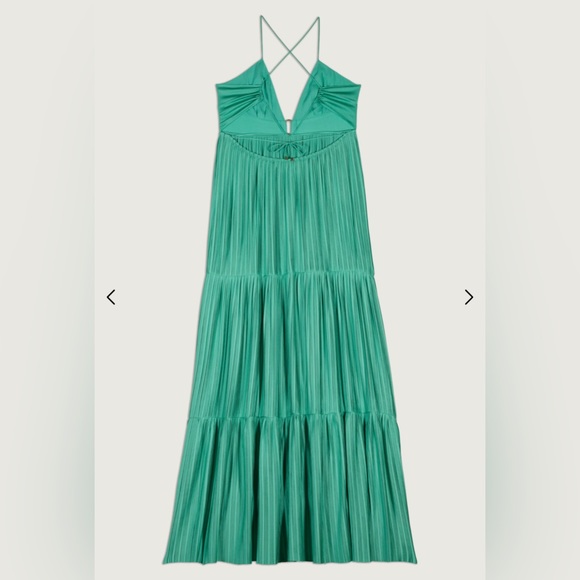 2023 BA&SH wasta. dress in green - Picture 7 of 9